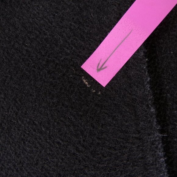 Catherine's Faux Wool Double Breasted Long Pea Coat Faux Leather Trim 1X #973 - Picture 15 of 15